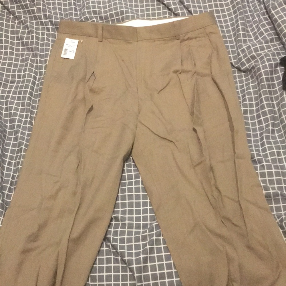Jos A Bank Wool Khaki Dress Pants